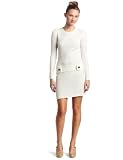 A. Byer Juniors Long Sleeve Cable Knit Drop Waist Sweater Dress