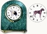 German Wirehaired Pointer Marble Arch Clock, 2.5 Inches Tall