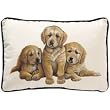 Fiddler's Elbow Golden Retriever Puppies Leslie Anderson Designer Decorative Dog Pillow
