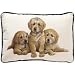 Fiddler's Elbow Golden Retriever Puppies Leslie Anderson Designer Decorative Dog Pillow