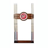 New Trademark NHL Carolina Hurricanes 2 Piece Wood And Mirror Wall Cue Rack ....