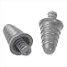 Peltor P1300 Skull Screw Earplugs, Gray, 120-Pair