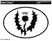 THISTLE Oval Bumper Sticker