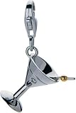 Martini Madness Sterling Silver Diamond Charm By Hot Diamonds