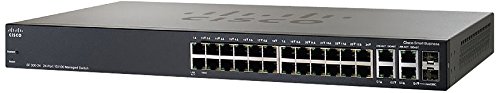 Cisco SF300-24MP-K9-NA, 24 10/100 PoE+ Ports With 375W Power Budget