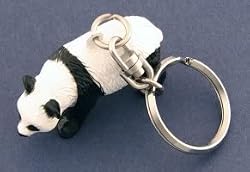 Solid Metal Wild Adventures Panda Key Chain Keychain