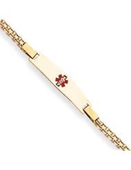 7 Inch 14k Gold Medical Jewelry Bracelet