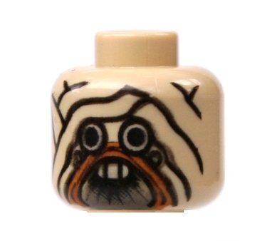 LEGO Tusken Raider Minifigure HEAD: Lego Star Wars