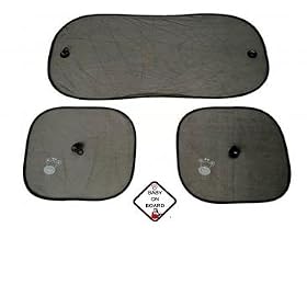 Red Kite Ultimate Car Kit (2 Sunshades, Baby on Board Sign, Rear Window Shade)