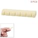 Guitar Ivory Plastic Replacement Slotted Nuts 5PCS