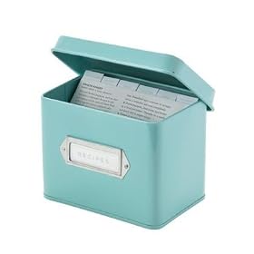 Martha Stewart Collection Recipe Box Blue by Martha Stewart