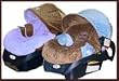 Infant Car Seat Cover Blue & Brown Minky