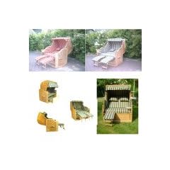 Strandkorb Premium, Korpus Teak, Volllieger