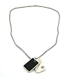 Kenneth Cole Reaction Double Dog Tag Chain Necklace