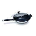 Ken Hom Tao Plus 32 cm Stainless Steel Wok with Glass Lid