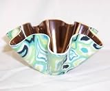 Green With Gold , Porcelain Candy Bowl