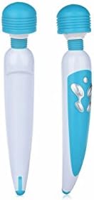 LuxVib Magic Wand G-Spot vibrator, 10 Speed Wireless Vibrating Massaging Wand (Blue)