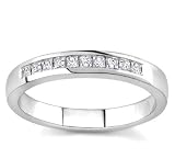 Platinum Princess-Cut Diamond Band (H/SI2, 1/4 ct. tw.)