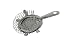 Kitchen & Housewares : Medium 4 Prong Stainless Steel Bar Strainer (04-0208) Category: Bar Strainers