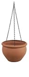 Emsa 502383 Haengeampel, 26 cm o terracotta gesandstrahlt SIENA NOBILE