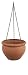 Emsa 502383 Hängeampel, 26 cm ø terracotta gesandstrahlt SIENA NOBILE