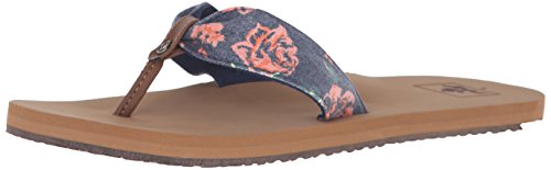 Reef Women's Scrunch TX Flip Flop, Navy Rose, 8 M US