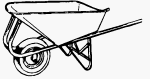 MILLER MATERIALS 401010 CONTRACTOR WHEELBARROW 5 CU. FT.