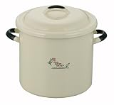 モンパスタン 琺瑯ストッカー丸缶 24cm(メジャーカップ付) MP-048