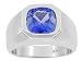 14K White Gold Man's Tanzanite Ring