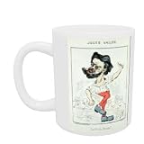 Caricature of Jules Valles (coloured engraving) by Paul Rega - Mug - Standard Size