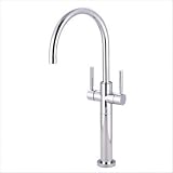 Vilbosch Vessel Sink Faucet with Twin Lever Handles Finish: Polished Chrome