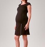 short sleeve hardware detail maternity dress