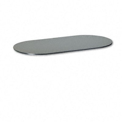 HON Racetrack Conference Table Top w/T-Mold Edge, 96w x 48d, Graphite Gray