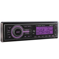 Axxera Single DIN Car Stereo CD Receiver With Built-In Bluetooth