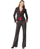 XOXO Pinstripe One Button Suit Jacket & Pinstripe Boot Cut Pants