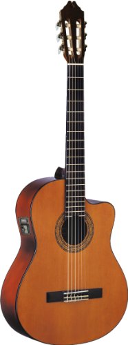 Washburn Classical Series C5CE Classical Acoustic Electric Guitar, Natural