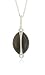 Sterling Silver Oval Black Moonstone Diamond Pendant Necklace (0.03 cttw, I-J Color, I2-I3 Clarity),