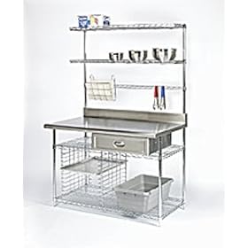 Stainless Steel Work Center - Work Center B - 30 inch W x 54 inch L - 1 ea