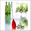 PEJ Denmark Stainless Steel Large Red Silicone Kitchen Spoon By Nuance