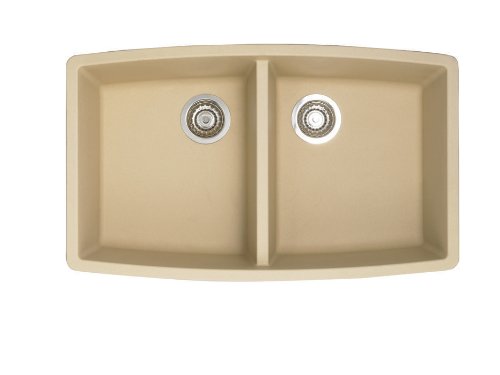 Blanco 441226 Performa Equal Double Bowl Silgranit II Sink, Biscotti