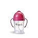 ZoLi BOT 6 Ounce | Siliflex Weighted Straw Sippy Cup, BPA Free, Pink