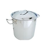 17 Quart Professional Stainless Steel Stock Pot with Cover by Libertyware