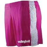 Fit2Win Fuchsia/White Polka Dot Volleyball Shorts