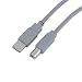 Hama 029100 - Cable de USB de tipo A a USB de tipo B, 3 m, color gris