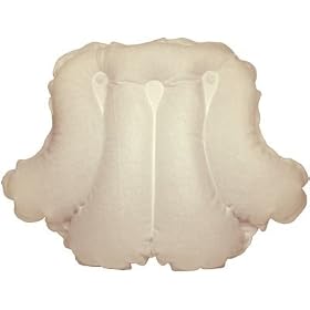 Spa Sister Luxury Inflatable Terry Bath Pillow Bath Pillows