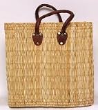 Moroccan Straw Summer Beach / Shopper / Tote Bag 15.5 X 14.5 X 14.5