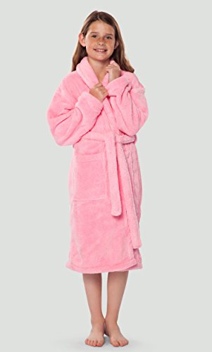 Boys and Girls Plush Super Soft Fleece Shawl Kid's Robe Made in Turkey