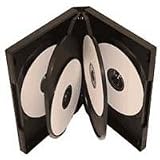 Electronics : 50 x Black 6 Way DVD Cases