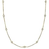 Diamonds by The Yard Bezel-Set Necklace in 14k Yellow Gold (0.50 ctw)