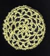 Lemon Yellow Hair Net Crocheted Hair Bun Cover- MEDIUM